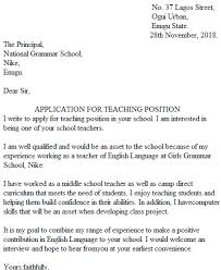 Many job seekers treat cover letters as an afterthought, but these letters are so much more than a cover sheet for your application. Teaching Job Application Letter With Examples Nigeria Resource Hub