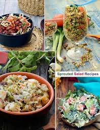 Sprouted Salad Recipes Veg Sprouted Salad Recipe Collection Bean Sprout Recipes Salad Sprout Recipes