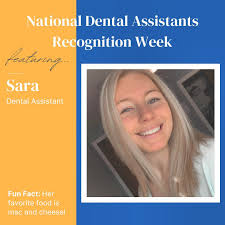 Celebrating dental assistant's college plans