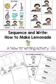A Writing And Sequencing Activity For Kindergarten How To Make Lemonade How To Make Lemonade Interactive Writing Writing Activities