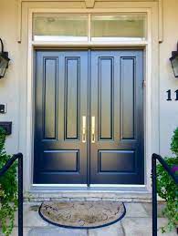 The 9 panel wide windows on each door welcome in more natural light to your home while still protecting you from the elements. Main Double Door Design Entrance Woods 65 Ideas Double Door Design Double Doors Exterior French Doors Exterior