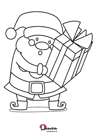 The free and unique pages boast of various patterns of sketches of the important character of christmas. Santa Is Back With Gift Coloring Page Collection Of Cartoon Coloring Pages For Teenage Printable That You Santa Coloring Coloring Pages Cartoon Coloring Pages