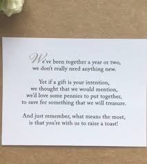 Wedding Poem Card Inserts Wedding Invitations Money Cash Gift Honeymoon In Home Furniture Diy Wedding Supplie Wedding Money Wedding Poems Wedding Cash Gift
