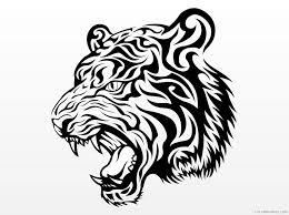 In this website, we bring you a number of printable tiger. Tiger Face Coloring Pages Angry Tiger Face Clip Art Printable Coloring4free Coloring4free Com
