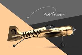 Download Gold Aerobatic Aircraft Mockup On Behance
