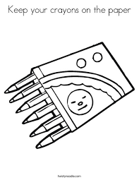 Crayon shape printable the crayon box that talked. Keep Your Crayons On The Paper Coloring Page Twisty Noodle