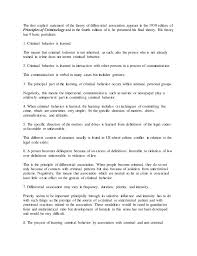 Sutherland S Differential Association Theory