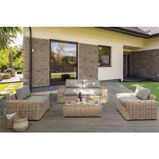 Salon de jardin en acier, leroy merlin le métal s'adapte à tous les styles. Salon De Jardin Resine Tressee Bali Osier Leroy Merlin