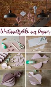 Anleitung Fur Selbst Gemachte Diy Weihnachtsdeko Anhanger Aus Papier Best Picture For Outfi In 2020 Paper Christmas Decorations Paper Decorations Christmas Decor Diy