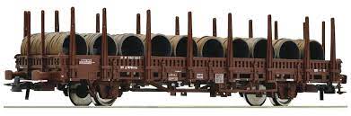Güterwagen, flachwagen, rungenwagen typ kbs 441 mit raupenbagger. Roco 76997 H0 Rungenwagen Kbs Obb Ep Vi