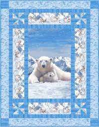 Polar bear white cloth stuffed animal bear plush toy shirt fabric panel. Northcott Panel Quilt Patterns Fabric Panel Quilts Panel Quilts
