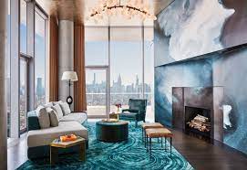 Made of uneven cantilevered blocks, meaning that no two floors are the same. A Fantastic Modern New York Apartment By Richard Mishaan