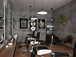 Barbershop Design 24 12 2016 On Behance In 2020 Barbershop Design Barber Shop Decor Barbershop Design Interior