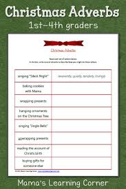 Christmas Adverbs Worksheet Adverbs Worksheet Christmas Worksheets Adverbs