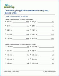 Year 5 converting measurements convert between different units of metric measure (for example, kilometre and metre; Grade 5 Measurement Worksheets K5 Learning