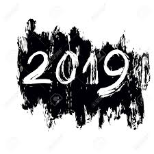 Znalezione obrazy dla zapytania new year 2019 black and white