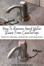 As soon as you've noticed a spill, soak up as much of as you can with paper towel. How To Remove Hard Water Stains From Marble Handmade Weekly In 2021 Hard Water Stain Remover Hard Water Stains Water Stains