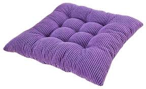 These seat cushions come with free shipping, a 30 day trial period, free returns and a 1 year warranty. 2 Piece Corduroy Square Chair Cushion Pads Purple Modern Seat Cushions By Blancho Bedding Houzz