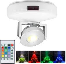 Amazon Com Bigmonat Led Accent Spotlight Battery Operated 12 Colors Changing Up Down Picture Light With 360 Degree Rotatable Lights Head For Lighting Up Picture Art Work Puck Light With Remote Stick Indoor Home