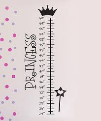 Inspire Your Walls Black Princess Growth Chart Wall Decal