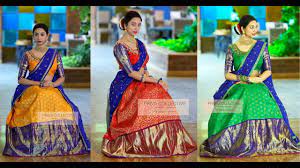 Latest Half Saree Langavoni Designs For Girls Youtube The ceremony ended grandly with a saree ceremony. latest half saree langavoni designs for girls