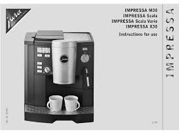 Jura capresso impressa 68193 page #33: Jura Impressa X30 Instructions For Use Manual Pdf Download Manualslib