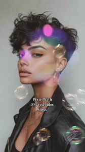 Pixie With Shaved Sides Te atreves? #hairstyle #pixiecut #shaved #hair  #pixiehairstyles for #women #ideas