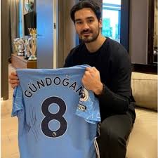 Ilkay gündogan, 30, uit duitsland manchester city, sinds 2016 centraal middenveld marktwaarde: Original Ilkay Gundogan Match Worn And Signed Jersey Vs Crystal Palace Charitystars