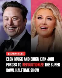 🔥The sports world is buzzing after Elon Musk and Erika Kirk announced an  unprecedented partnership for the upcoming All-American Halftime Show — a  project insiders say could change Super Bowl history forever.