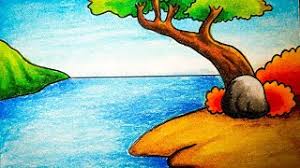 Objek yang ada pada gambar juga sangat minim, diantaranya 1 kapal, 1 pohon, 1 bunga beserta rerumputan, matahari, laut tak berombak, serta 1 pulau. Cara Menggambar Pemandangan Alam Yang Indah Dengan Mudah How To Draw Easy Scenery For Beginners Youtube