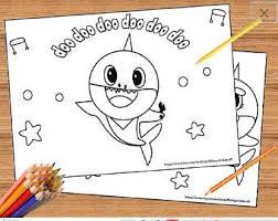 We have chosen the best baby shark coloring pages which you can download online at mobile, tablet.for free and add new coloring pages daily, enjoy! Baby Shark Coloring Page Etsy