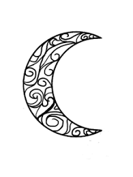 Half Moon Tribal Tattoos Tribal Moon Tattoo Moon Tattoo Half Moon Tattoo
