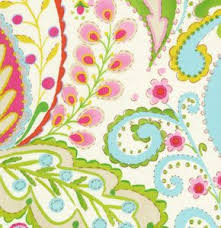 Kumari Garden Fabric By Dena Designs For Free Spirit Teja In Etsy Laminated Cotton Fabric Printing On Fabric Fabric Wallpaper
