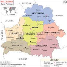 Bienvenue, quelques cartes du monde … carte politique du monde : Bielorussie Carte
