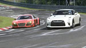 Audi R8 V10 Plus Lms Kit Vs Nissan Gtr At Nordschleife Nissan Gtr Audi R8 V10 Plus Audi R8 V10