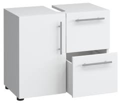 Xora waschbeckenunterschrank weiß , ravello , holzwerkstoff , 1 schubladen , 60x54x35 cm. Vcm Bad Unterschrank Waschtisch Real De