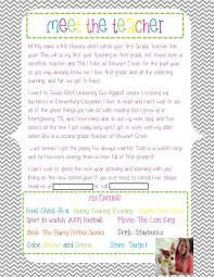 Meet The Teacher Letter To Give Out At The Beginning Of The Year Meet The Teacher Letter To Teacher Letter To Students
