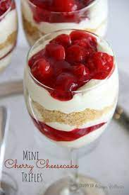 Mini Cherry Cheesecake Trifles Diary Of A Recipe Collector