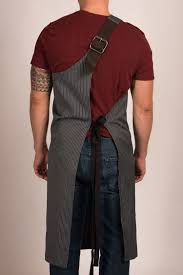 Butcher Apron Pinstripe Grey Or Pinstripe Black Butcher Apron Denim Apron Clothes