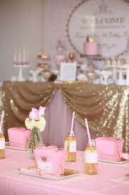 Pink Gold Royal Princess Party Planning Ideas Supplies Idea Cake Decor Princess Birthday Party Princess Decorations Pink Gold Party