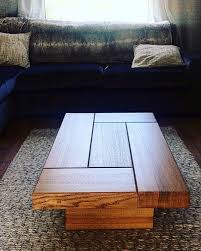 Oak Coffee Table Sleeper Coffee Table Rustic Coffee Table Etsy Wooden Coffee Table Designs Coffee Table Handmade Coffee Table