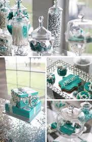 Tiffany blue color fits well with a multitude of colors and looks amazing in wedding decor. Tiffany Themed Party Collection Birthday Party Ideas For Kids Tiffany Birthday Party Decorations Tiffany Theme Party Tiffany Party