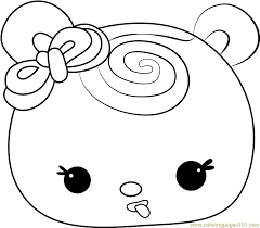 July 7th is national strawberry sundae day. Sweetie Strawberry Coloring Page For Kids Free Num Noms Printable Coloring Pages Online For Kids Coloringpages101 Com Coloring Pages For Kids