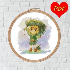 6.64″ x 6.07″ (93 x 85 stitches) colors: Legend Of Zelda Wind Waker Cross Stitch Pattern Etsy