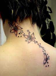 Small Butterfly Tattoos Small Girl Tattoos Star Tattoos Neck Tattoos Women