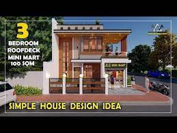 2 Storey Simple House With Sari Sari Store Design Ideas 3 Bedroom By Junliray Creations Youtube In 2021 Simple House House Front Design Simple House Design