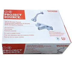 Explore costs for kitchen, bathroom sink, tub & outdoor faucets. Home Garden Project Source Chrome 2 Handle Bathtub And Shower Faucet With Valve Showers Bathtubs Parts