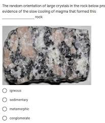 Each rock type has a classification graph onto which the percentage of the predominate minerals are plotted. Can Anyone Tell Me What Rock This Is Brainly Com
