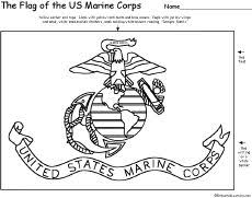 Girl coloring pages kids person. United States Marine Corps Coloring Pages