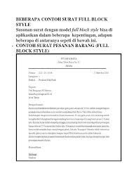 Dalam menggunakan suatu surat pesanan semi block style bukan merupakan yang tentunya dianggap baru lagi dalam suatu surat niaga. Contoh Surat Pemesanan Barang Block Style Dalam Bahasa Inggris Contoh Seputar Surat